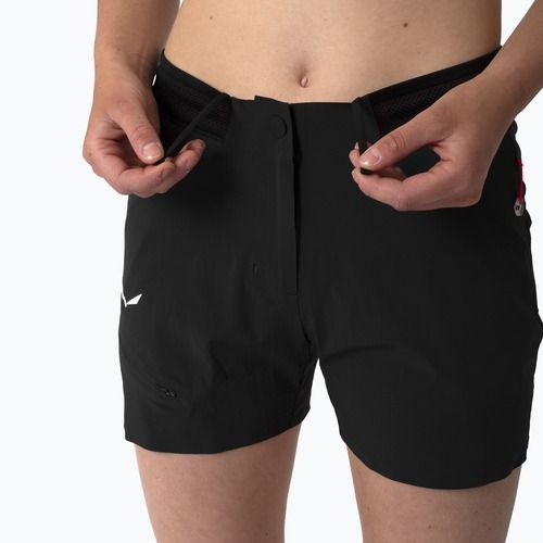 Damen-Trekking-Shorts Salewa Pedroc Pro Dst Cargo schwarz aus