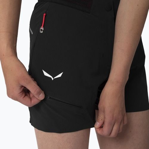 Damen-Trekking-Shorts Salewa Pedroc Pro Dst Cargo schwarz aus