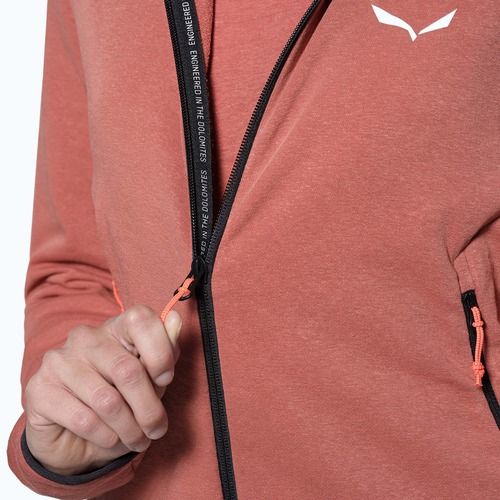 Salewa Frauen Trekking-Sweatshirt Agner Hanf 2 Hooded etruscan rot