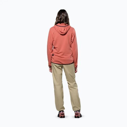Salewa Frauen Trekking-Sweatshirt Agner Hanf 2 Hooded etruscan rot