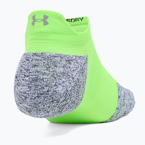 Under Armour Dry Run Cushion No Show Tab hypergrün/hypergrün/reflektierende Socken