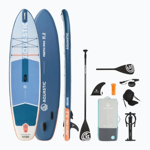 Board SUP AQUASTIC Perth Pro 11'2" Allround Weiß