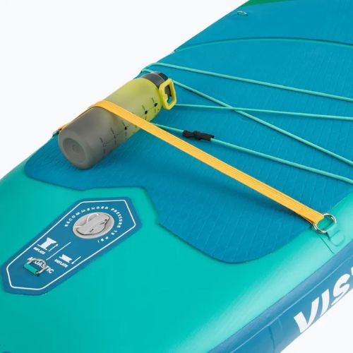 Set Paddleboard SUP aufblasbar AQUASTIC Vista 11'2" green