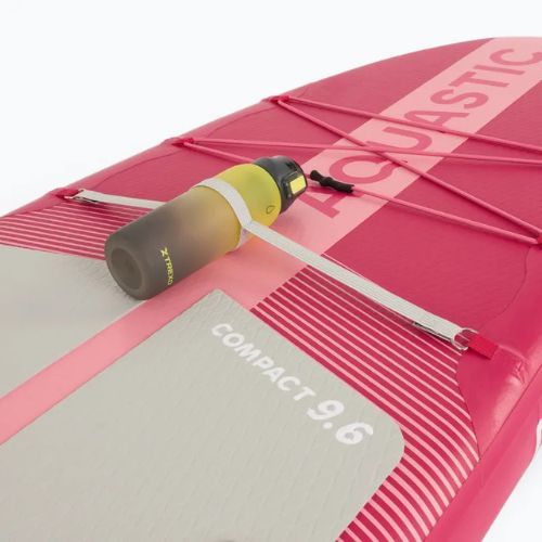 Set Paddleboard SUP aufblasbar AQUASTIC Compact 9'6" pink