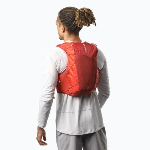 Laufweste Salomon Active Skin 12 Set red dahlia/high risk red