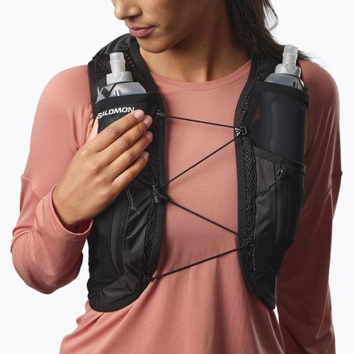 Laufweste Damen Salomon Active Skin 12 Set black/metal