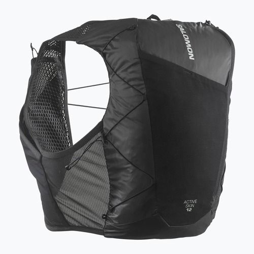 Laufweste Salomon Active Skin 12 No Flasks black/metal