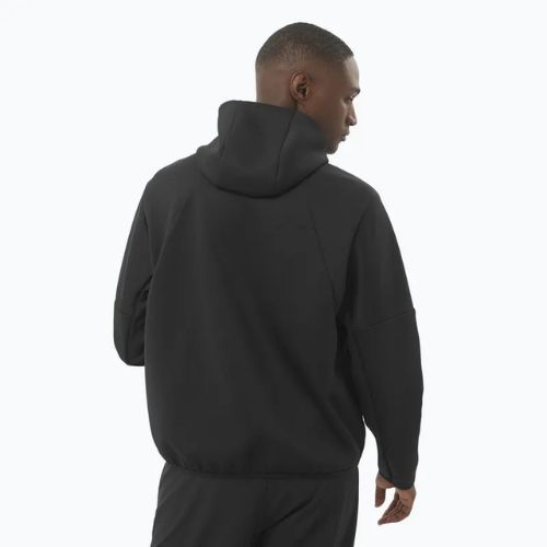 Hoodie Sweatshirt Herren Salomon SHAKEout Half Zip Hooded deep black