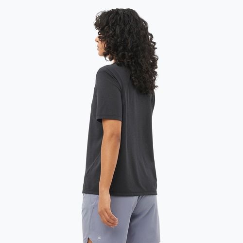 Laufshirt Damen Salomon SHAKEout Core deep black