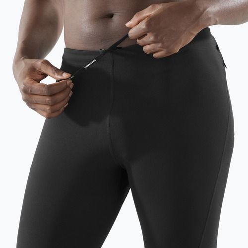 Laufleggings Herren Salomon SHAKEout Core deep black