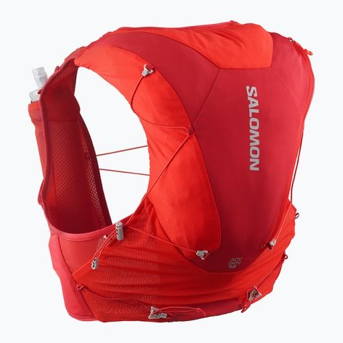 Laufweste Salomon ADV SKIN 12 Set flame scarlet/haude red