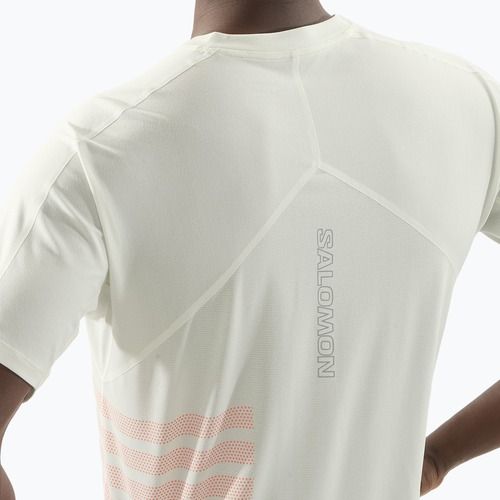Laufshirt Herren Salomon Sense Aero Tee GFX icicle/neon flame