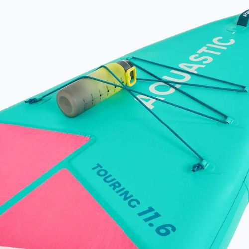 Set Board SUP aufblasbar AQUASTIC Touring 11'6" grün