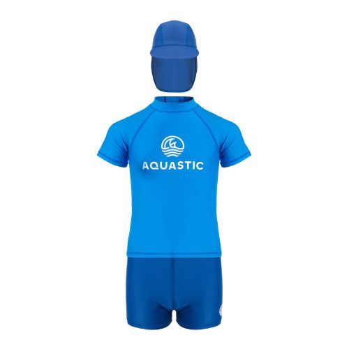 Kinderschwimmset AQUASTIC UV 50+ UPF Marimo JRB navy blau/blau