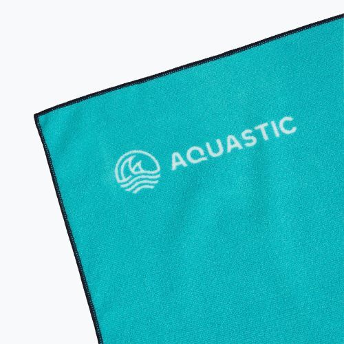 AQUASTIC Wavey blau/grünes Handtuch