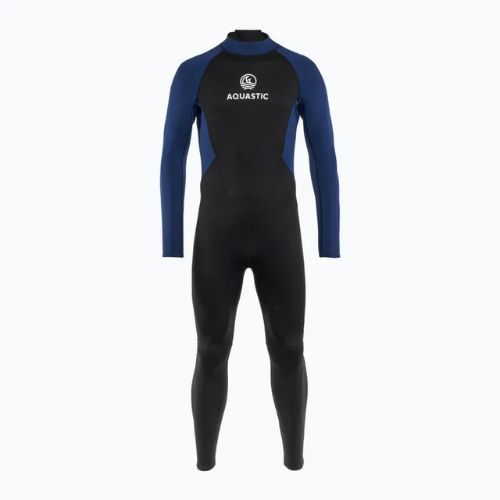 Herren Schwimmanzug AQUASTIC Wavey LG 2 mm schwarz/blau