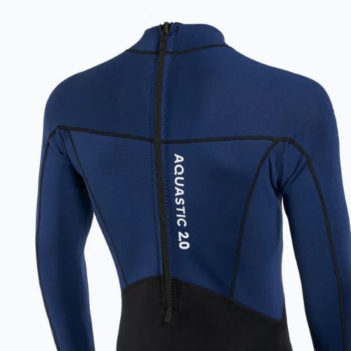 Herren Schwimmanzug AQUASTIC Wavey LG 2 mm schwarz/blau