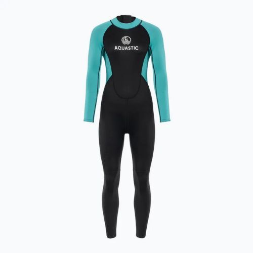 Damen Schwimmanzug AQUASTIC Wavey LG WMNS 2 mm schwarz/mint
