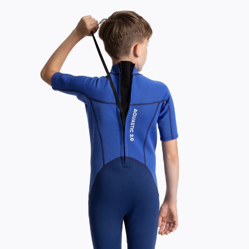 Kinderschwimmkörper AQUASTIC Wavey Jrb 2 mm navy blau/blau