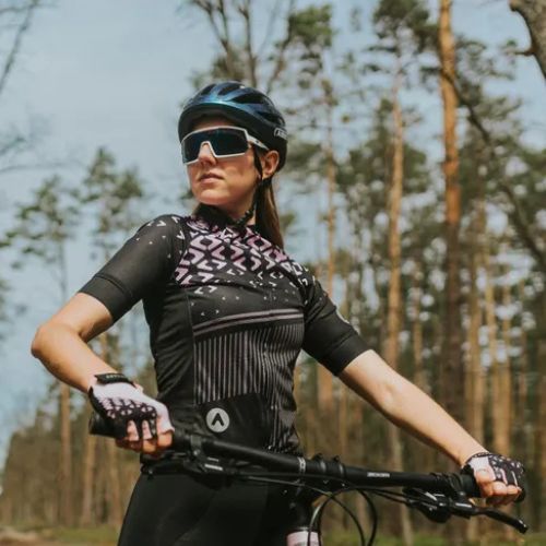 Damen Radtrikot ATTABO Tevi WMNS schwarz/rosa