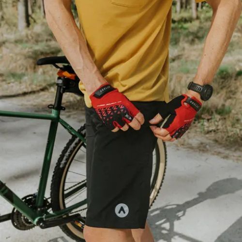 Herren ATTABO Ryst 2in1 Radlerhosen schwarz