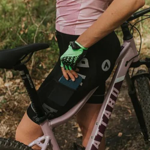 Damen ATTABO Kirun Pro WMNS Bib Shorts Cargo schwarz