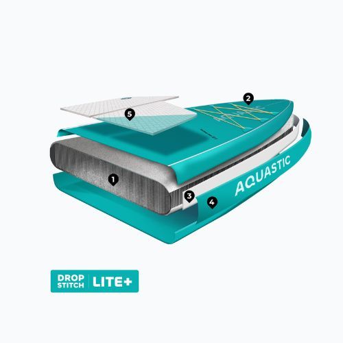 SUP AQUASTIC Touring Brett 12'6" grün