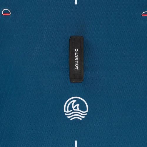 Set Paddleboard SUP aufblasbar AQUASTIC Touring Pro 14'0" dark blue