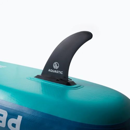 Set Paddleboard SUP aufblasbar AQUASTIC Touring Pro 14'0" dark blue