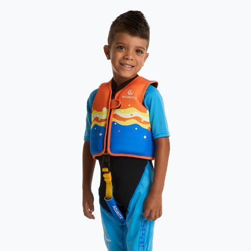 AQUASTIC Junior orange/blaue Sicherungsweste