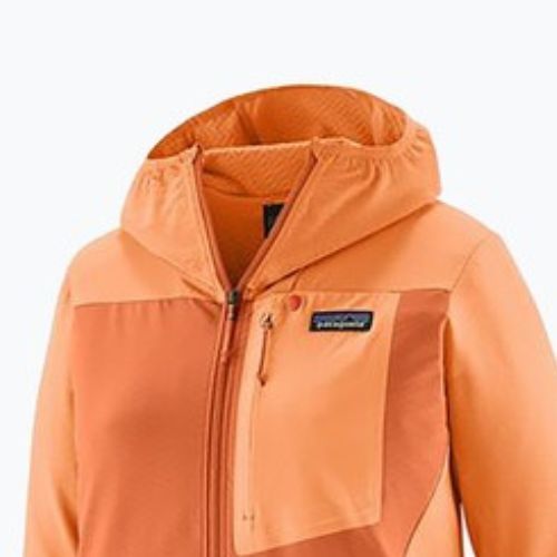 Patagonia Damen Softshelljacke R1 CrossStrata Hoody Felsenmelone