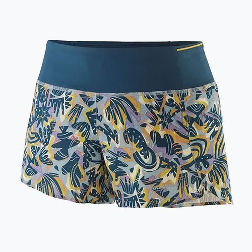 Patagonia Strider Pro 3 1/2" Damen-Shorts wild botanist/thermal blau