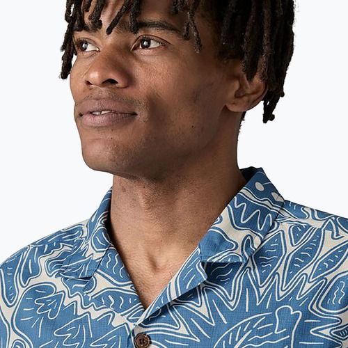 Herren Patagonia Tidal Threads Camp Hemd Bienen und lowers/still blau