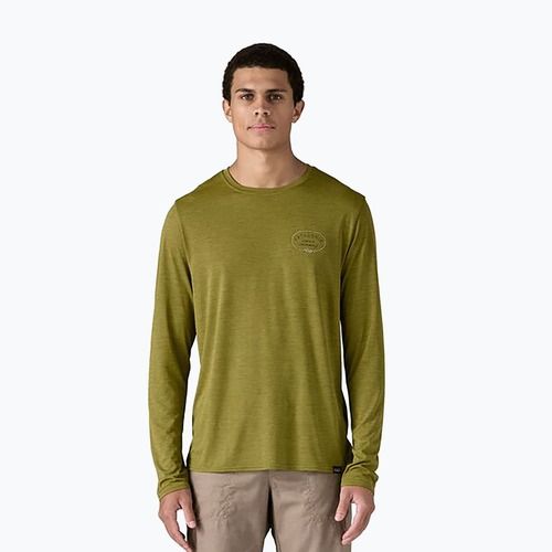 Herren Patagonia Cap Cool Daily Grafik Lands sauber klettern Wurzeln / graze grün x-dye Longsleeve