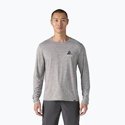 Herren Patagonia Cap Cool Daily Graphic Lands chouinard crest/feather grey Longsleeve