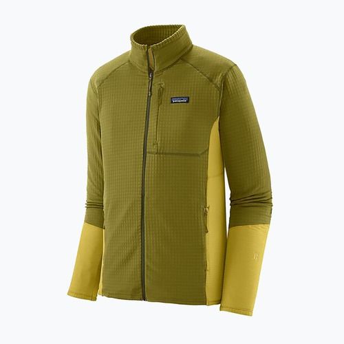 Herren Patagonia R1 Hybrid Fleece-Sweatshirt grasgrün