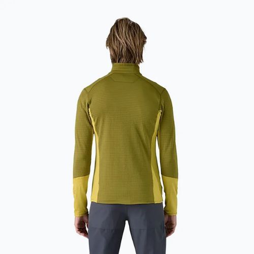 Herren Patagonia R1 Hybrid Fleece-Sweatshirt grasgrün