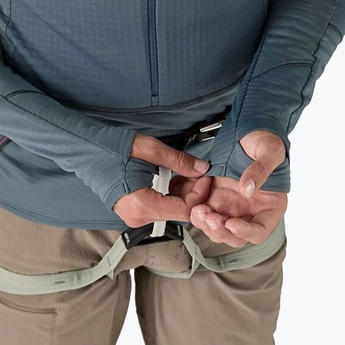 Herren Patagonia R1 Hybrid Pullover Softshell Jacke Utility blau