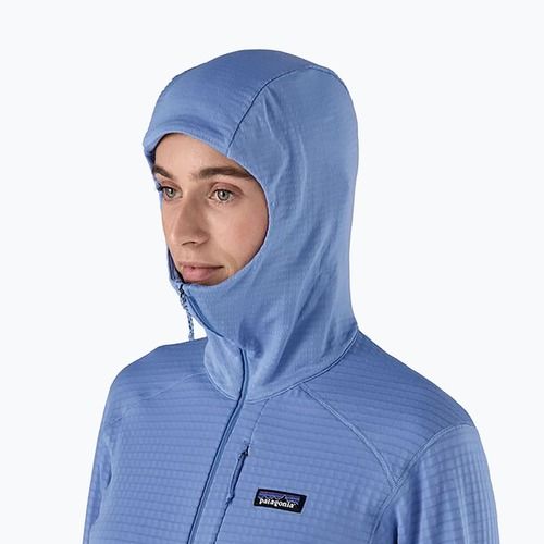 Damen Softshelljacke Patagonia R1 Hybrid Pullover Hoody reichlich blau