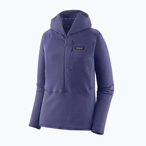 Damen Softshelljacke Patagonia R1 Hybrid Pullover Hoody Sonnenwende lila