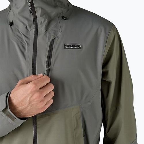 Herren Patagonia Granite Crest Regenjacke River Rock grün