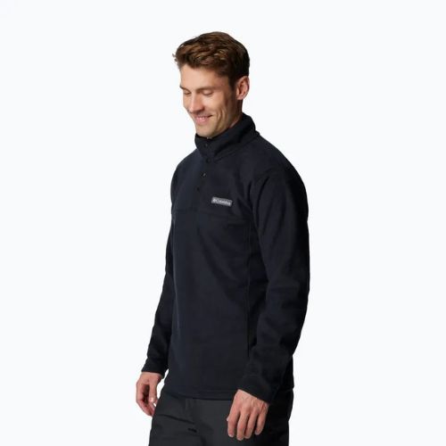 Hoodie Sweatshirt Herren Columbia Steens Mountain Half Snap black