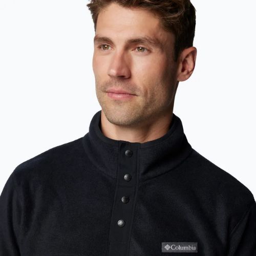 Hoodie Sweatshirt Herren Columbia Steens Mountain Half Snap black