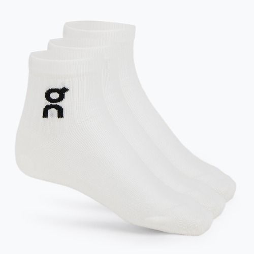 Socken On Logo Sock Mid 3 Paar white