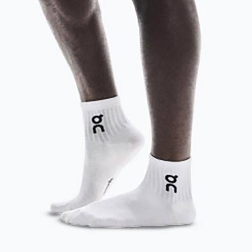 Socken On Logo Sock Mid 3 Paar white