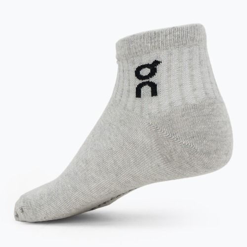 Socken On Logo Sock Mid 3 Paar heather gray