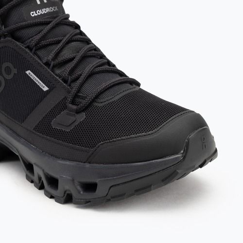 Herrenschuhe On Cloudrock Mid Waterproof black/black