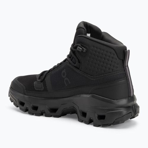 Schuhe Damen On Cloudrock Mid Waterproof black/black
