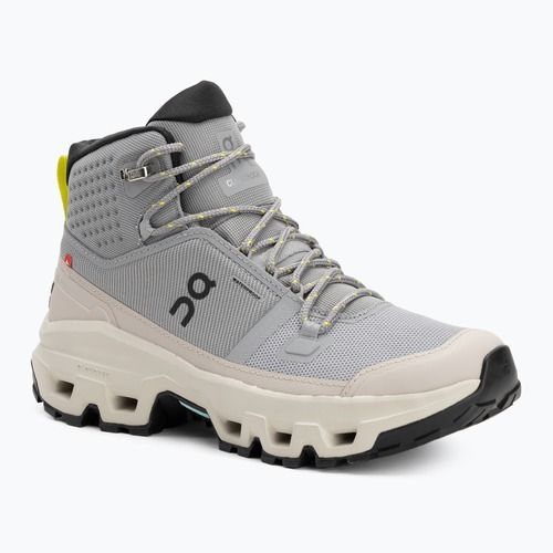 Schuhe Damen On Cloudrock Mid Waterproof alloy/ice