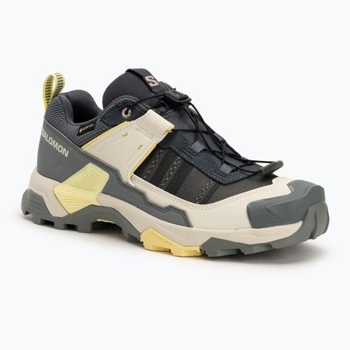Damen-Trekking-Stiefel Salomon X ULTRA 5 GTX turbulence / sedona sage / gelb Iris